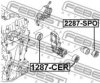 FEBEST 2287-SPO Tensioner Pulley, v-ribbed belt